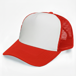 Gorro Trucker 5003 Bco/Rojo
