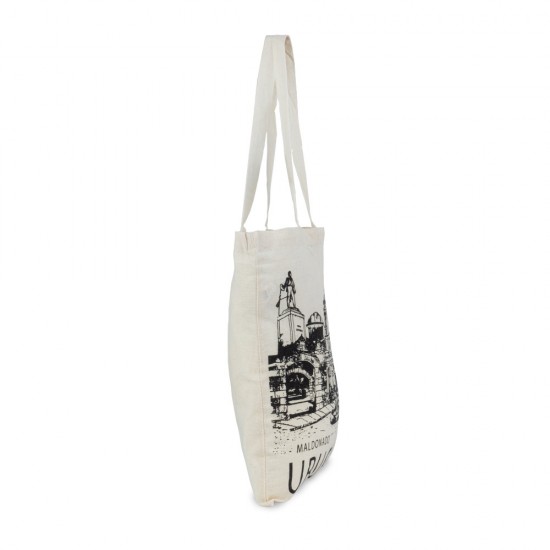Bolso Algodon Line Art 04 38x42cm Maldonado