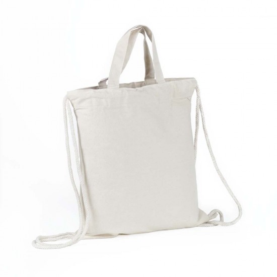 Bolso Mochila Algodon 40x37cm
