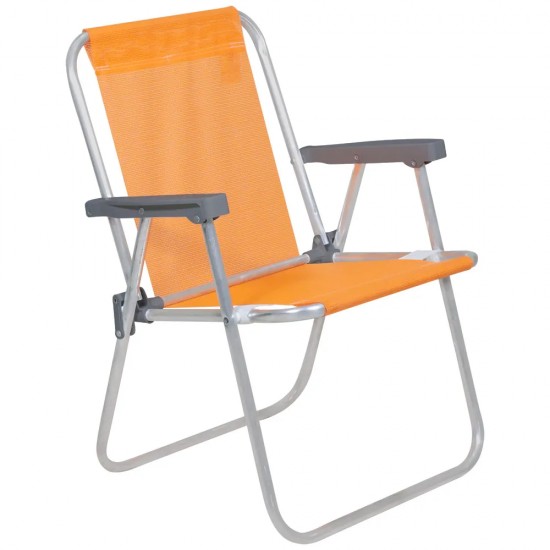 Silla Alta Bel Aluminio Lazy Naranja
