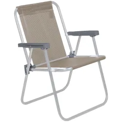 Silla Alta Bel Aluminio Lazy Beige