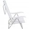 Silla Reclinable Bel Aluminio 6 Pos. Blanco