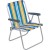 Silla Alta Bel Aluminio Rayas Azul/Amarilo
