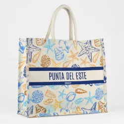 Bolso Yute Deco 42x36x15cm Pun. del Este