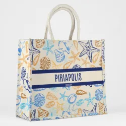 Bolso Yute Deco 42x36x15cm Piriapolis
