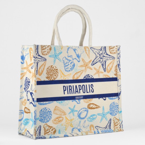 Bolso Yute Deco 42x36x15cm Piriapolis