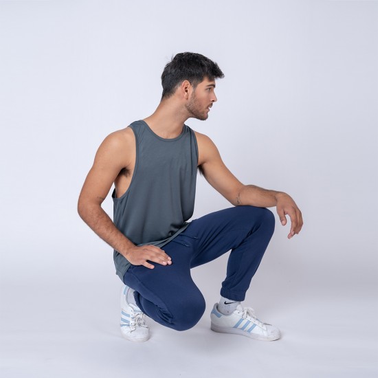 Musculosa 100% Dry Gris Topo