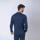 Camiseta Algodón Manga larga con puño Azul marino