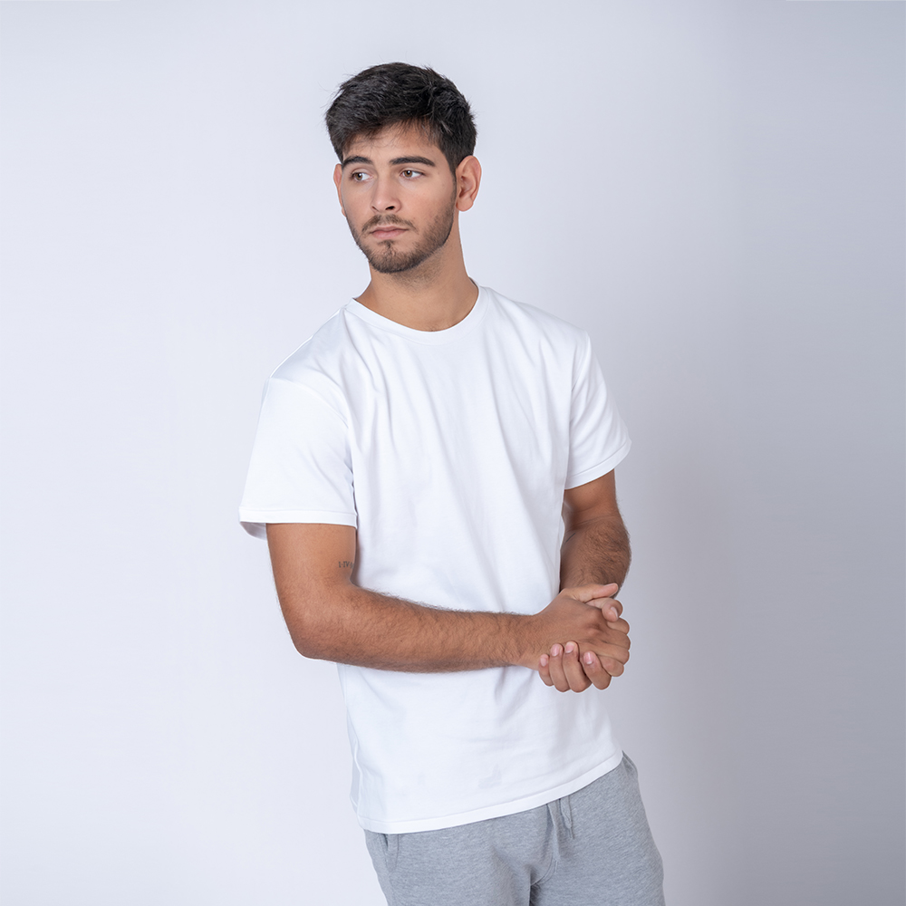 Camiseta Algodon Premium Blanco