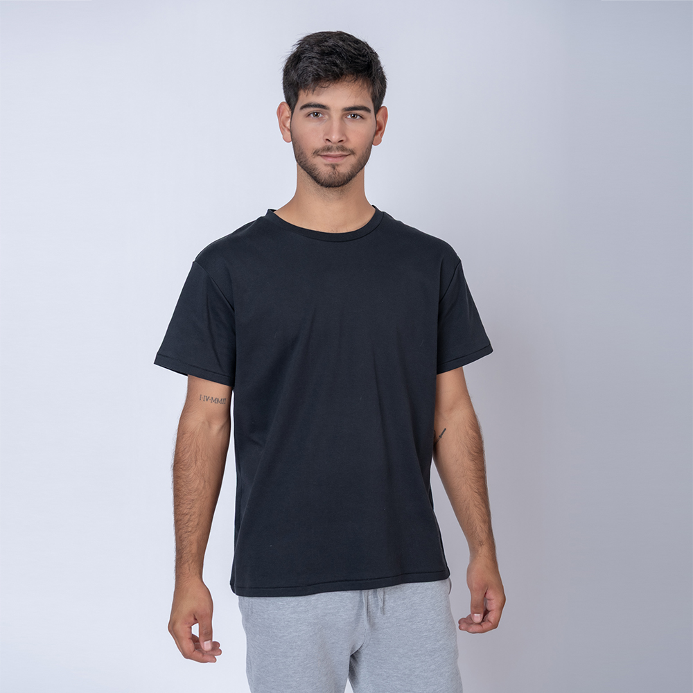 Camiseta Algodon Premium Negra