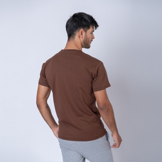 Camiseta algodon premium marron