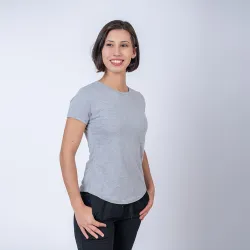 Camiseta Fashion Gris Melange