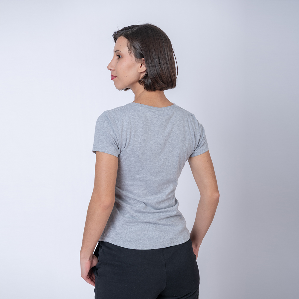 Camiseta Fashion Gris Melange