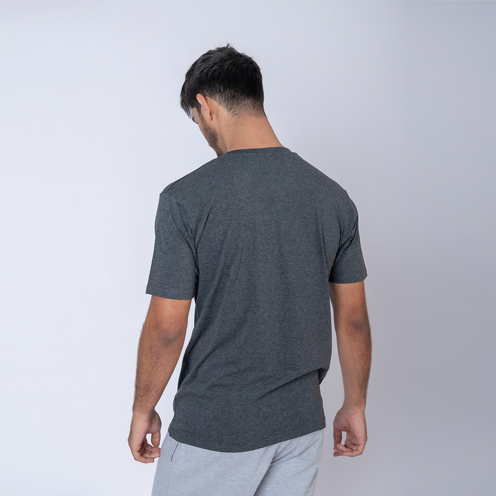 Camiseta Slim Negro Melange