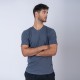 Camiseta slim TC 170gr gris topo