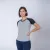Camiseta Dama Subliprint gris melange/negro