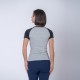 Camiseta Dama Subliprint gris melange/negro