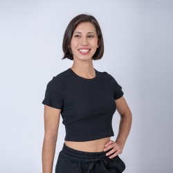 Camiseta Top Dama Verano Negro