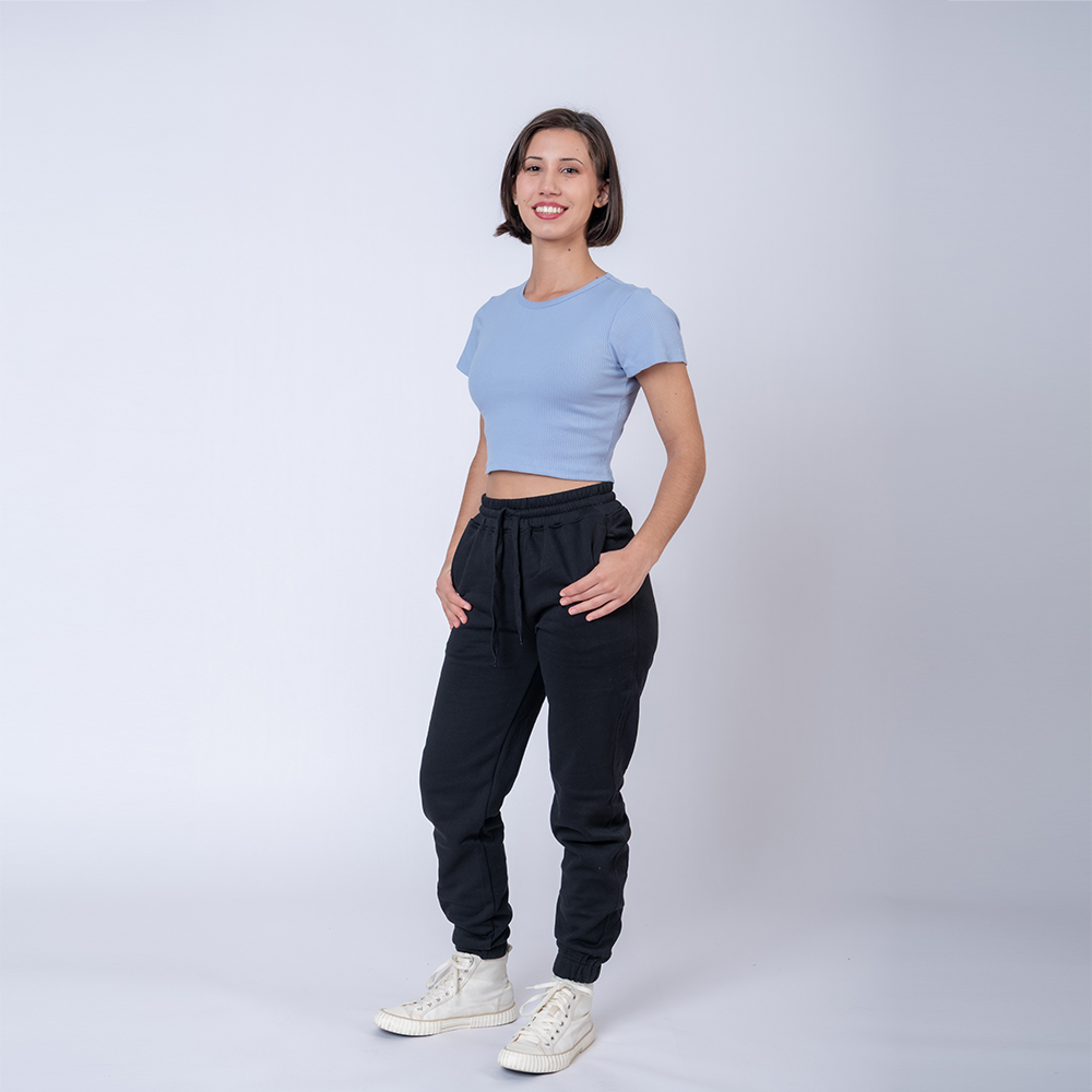 Camiseta Top Dama Verano Celeste
