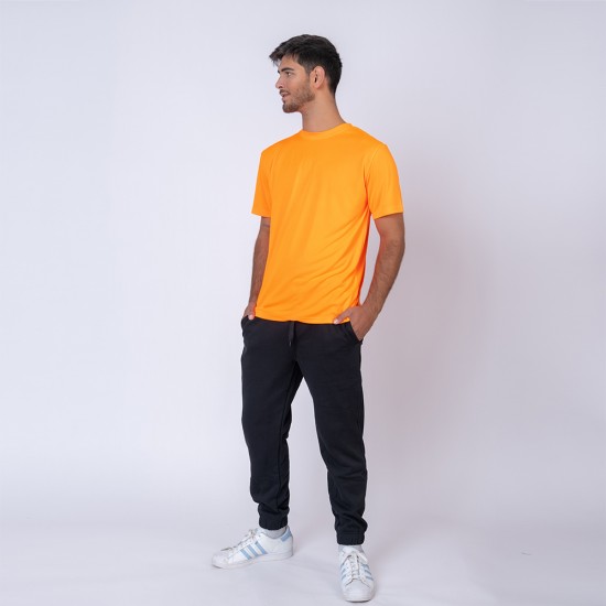 Camiseta Drycool Lisa Naranja Fluo