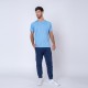 Camiseta 100% Dry Texturada Celeste