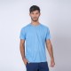Camiseta 100% Dry Texturada Celeste