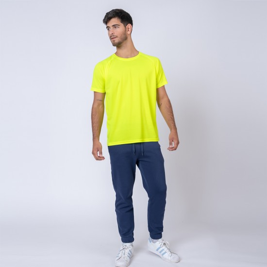 Camiseta 100% Dry Texturada Amarillo Fluo