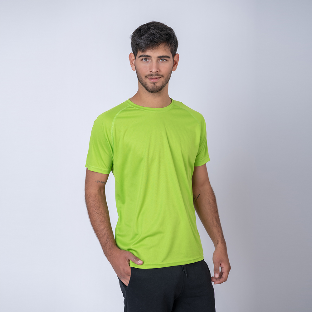 Camiseta 100% Dry Texturada Verde Claro