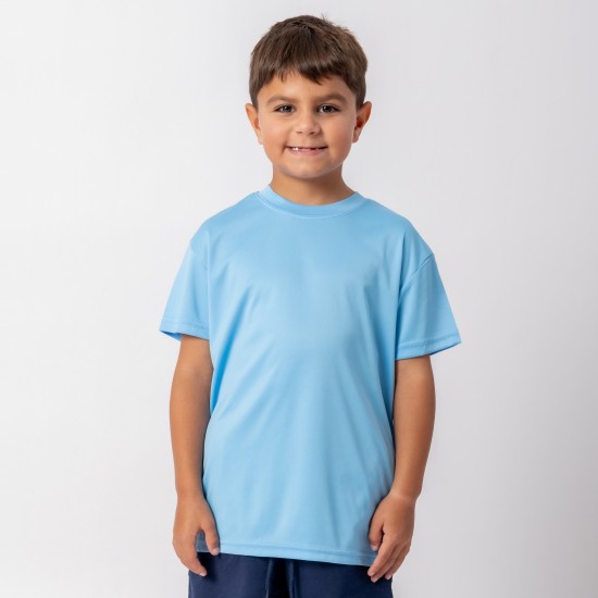 Camiseta Dry Kids Celeste