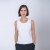 Musculosa dama rib blanco