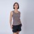 Musculosa dama rib gris topo