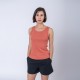 Musculosa dama rib terracota