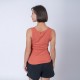 Musculosa dama rib terracota