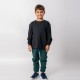 Camiseta Niño manga larga con puño Negra