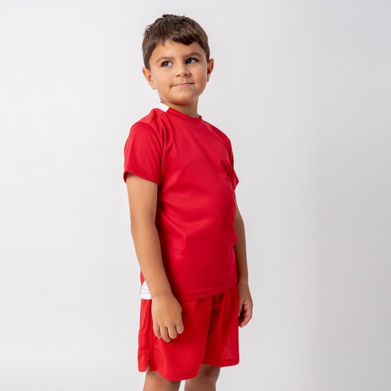 Camiseta de Futbol PRO Niño rojo/blanco