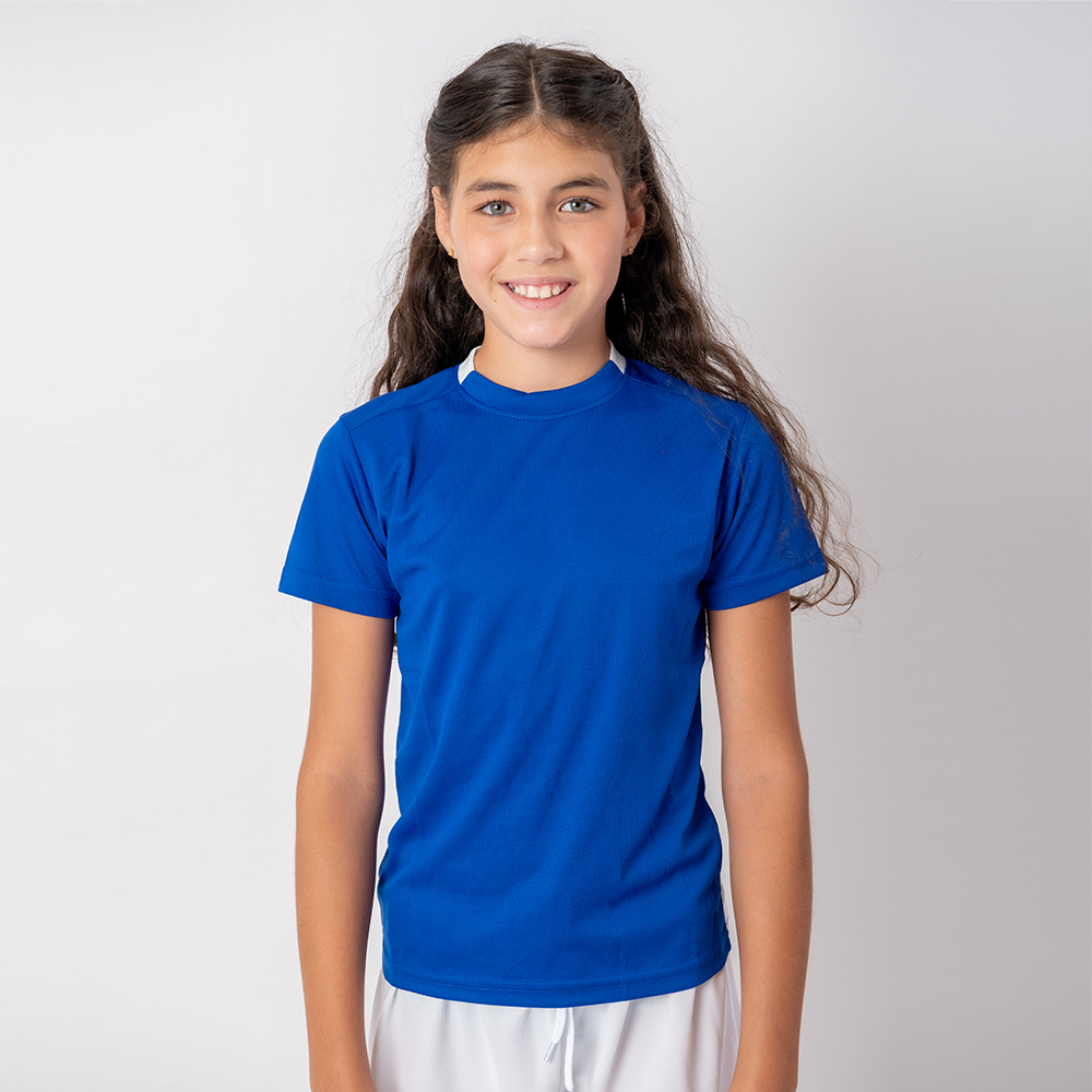 Camiseta de Futbol PRO Niño azul/blanco