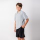 Remera Polo niño Mix Gris melange