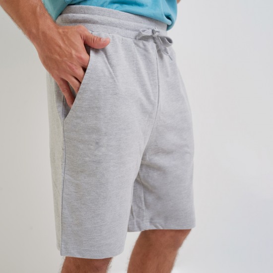 Short adulto French Terry Gris Melange