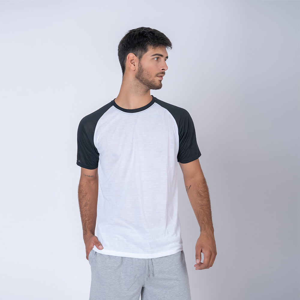 Camiseta Subliprint Bco/Neg
