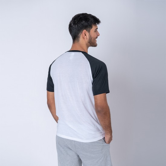 Camiseta Subliprint Bco/Neg