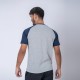 Camiseta subliprint gris mel/az