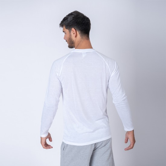 Camiseta Subliprint Manga Larga Blanco