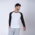 Camiseta Subliprint Manga Larga blanco/negro