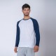 Camiseta Subliprint Manga Larga blanco/azul