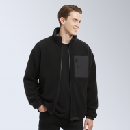 Campera Polar Flip Reversible Negro