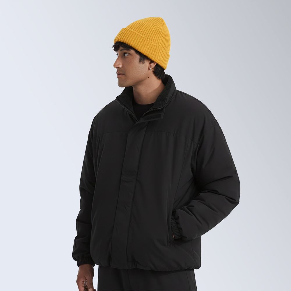 Campera Polar Flip Reversible Negro
