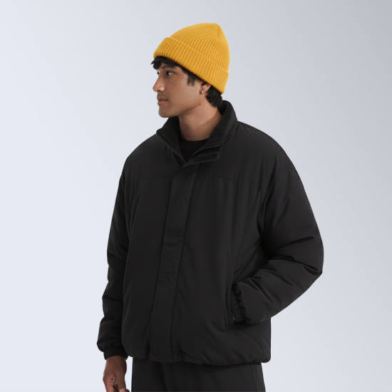 Campera Polar Flip Reversible Negro