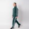 Campera Deportiva Niño Verde/Blanco
