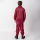 Campera Deportiva Niño Bordeaux/Blanco