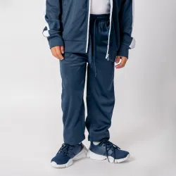 Pantalon deportivo niño azul/blanco